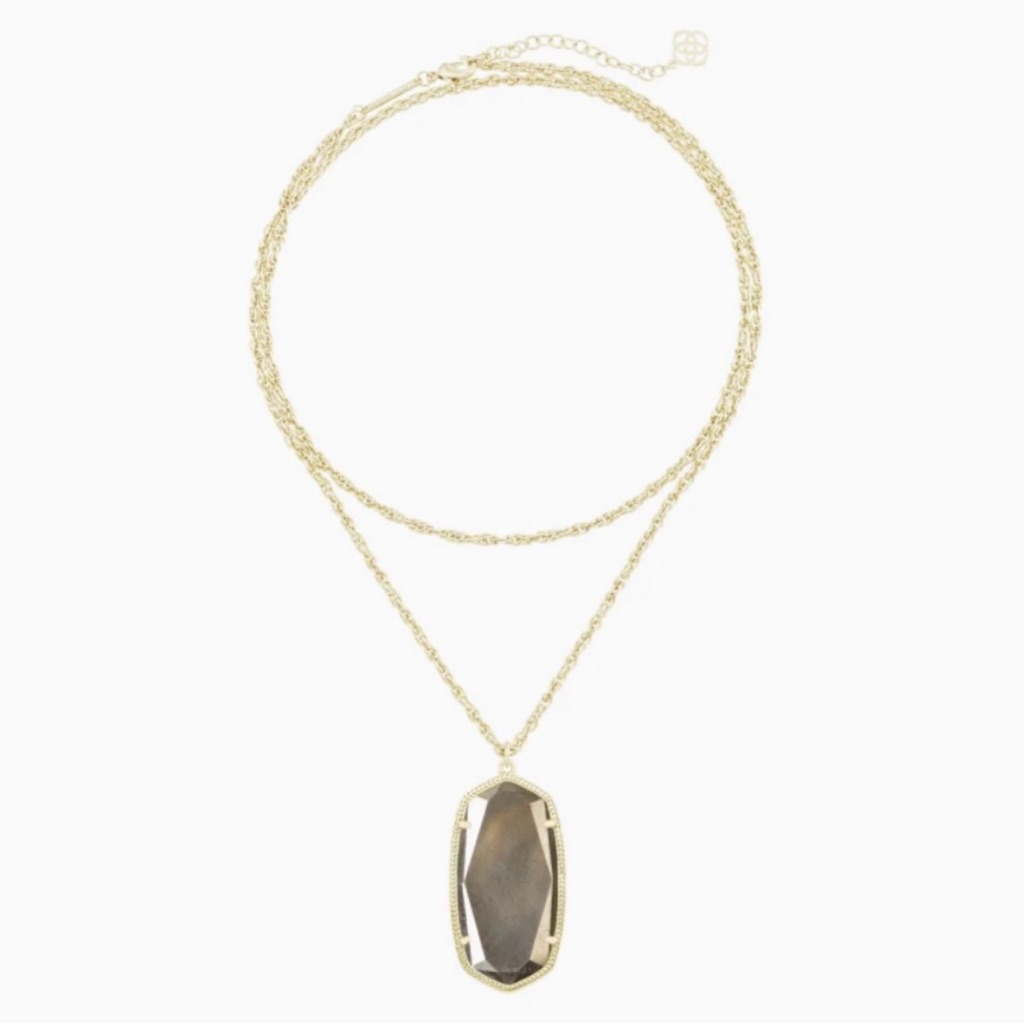 Kendra Scott Rae Necklace - Gold & Pyrite